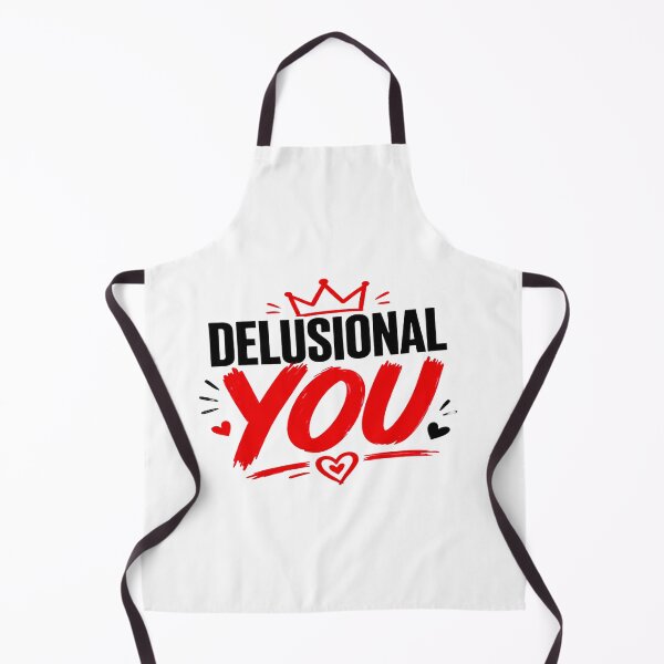 Item preview, Delusional You Funny Romantic Typography – Trendy Love Quote Design designed and sold by Lovestickerco.