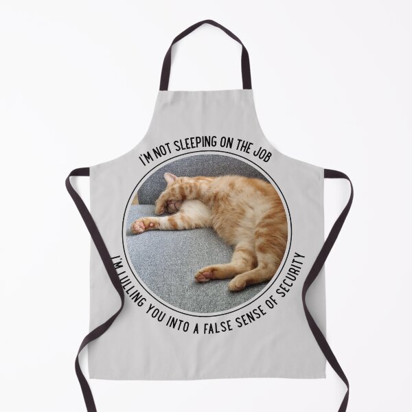 Item preview, I'm Not Sleeping on the Job Ginger Cat With Arm Over Face designed and sold by Massara6.