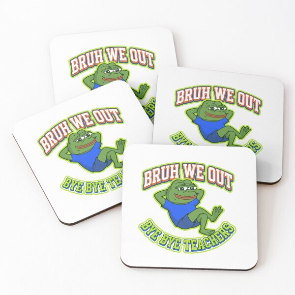Item preview, Chill Frog Meme Bruh We Out Bye Bye Teachers Last Day School designed and sold by Im-Ara.