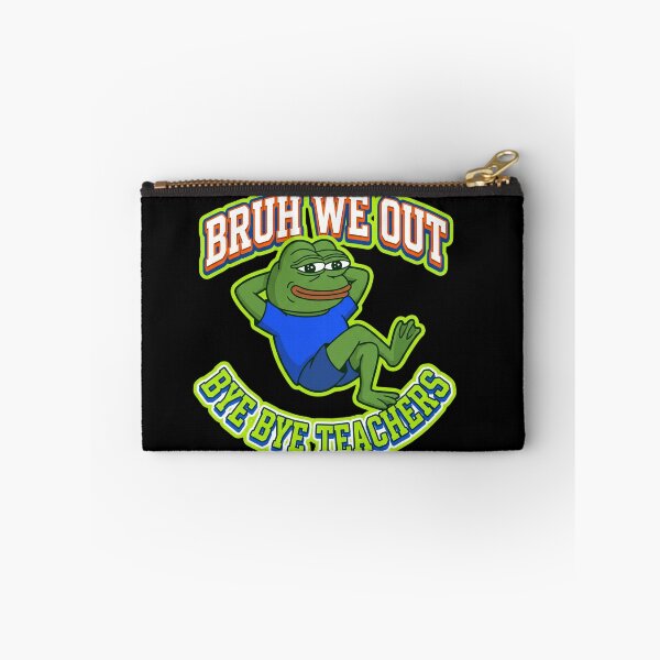 Item preview, Chill Frog Meme Bruh We Out Bye Bye Teachers Last Day School designed and sold by Im-Ara.