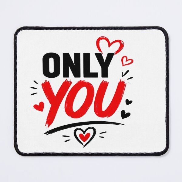 Item preview, Only You Romantic Typography – Bold Love Quote Gift Design designed and sold by Lovestickerco.