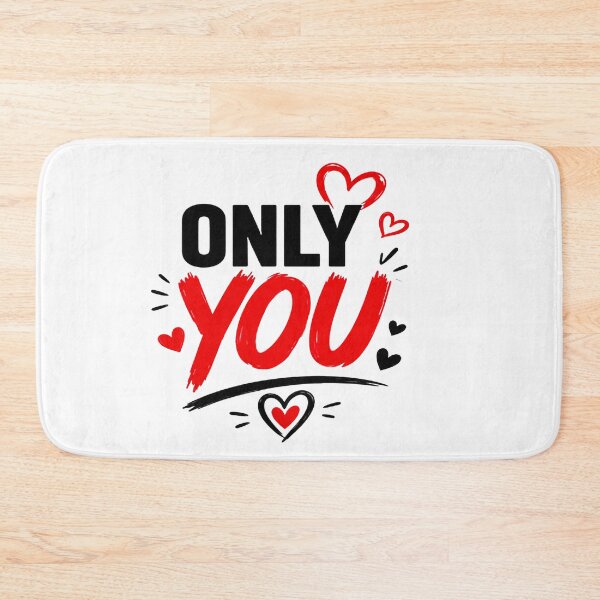 Item preview, Only You Romantic Typography – Bold Love Quote Gift Design designed and sold by Lovestickerco.