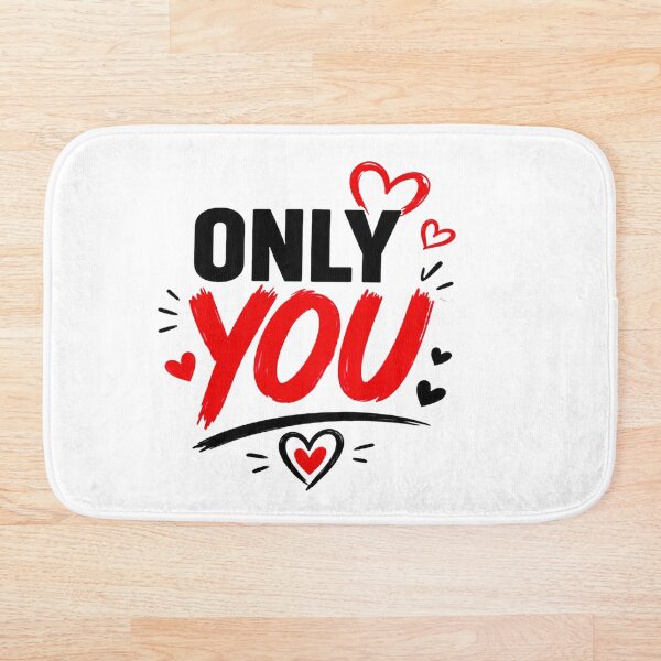Item preview, Only You Romantic Typography – Bold Love Quote Gift Design designed and sold by Lovestickerco.