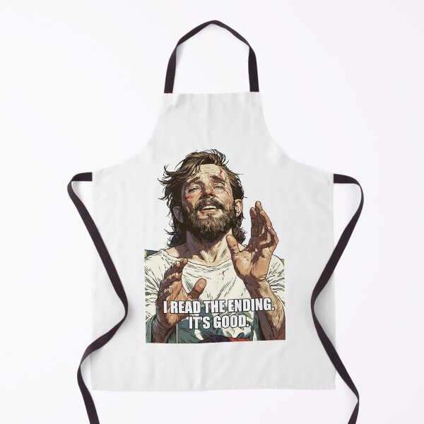 Item preview, I Read The Ending Its Good Red Background Jesus designed and sold by Piotrek0001.