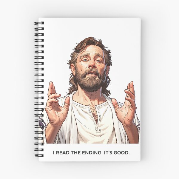 Item preview, I Read The Ending Its Good Light Background Jesus designed and sold by Piotrek0001.