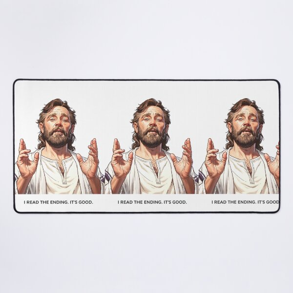 Item preview, I Read The Ending Its Good Light Background Jesus designed and sold by Piotrek0001.