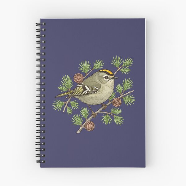 Item preview, Bird Lovers Golden Crowned Kinglet On Larch Cone Perch  designed and sold by BirdsnStuff.