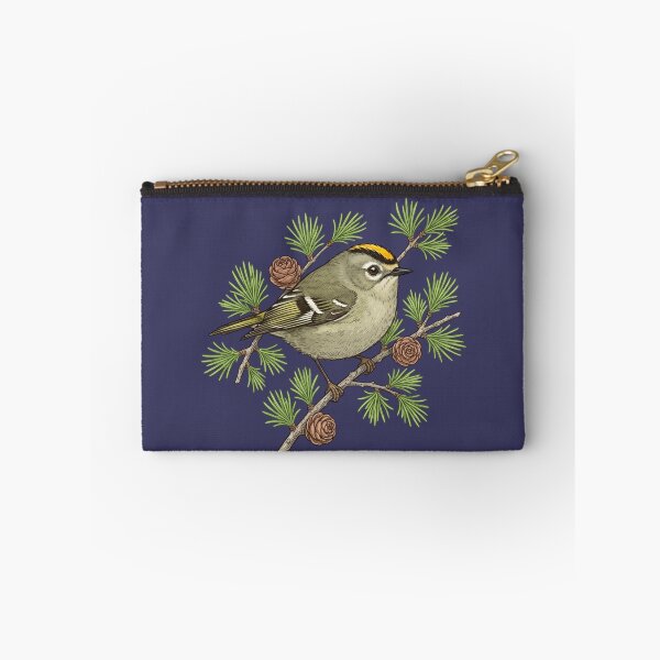 Item preview, Bird Lovers Golden Crowned Kinglet On Larch Cone Perch  designed and sold by BirdsnStuff.