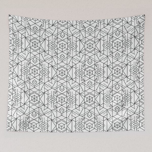 Item preview, Modern Geometric Line Art Pattern Minimalist Abstract Architecture designed and sold by SplashTastic.