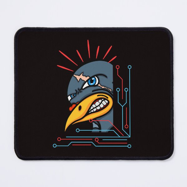 Item preview, Cyber Raven Rage – Tech Glitch Bird Design designed and sold by Tadeusz1.