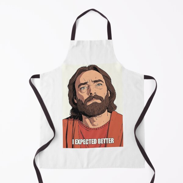 Item preview, I Expected Better Cartoon Jesus White Background designed and sold by Piotrek0001.