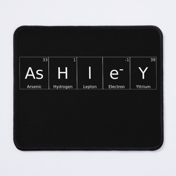 Item preview, ASHLEY - ✨ ELEMENTS & PARTICLES NAME SERIES ✨- for darker background designed and sold by WheelieGdArt.