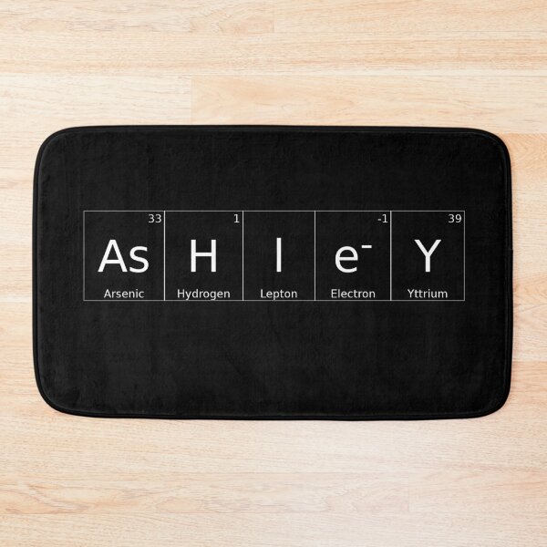 Item preview, ASHLEY - ✨ ELEMENTS & PARTICLES NAME SERIES ✨- for darker background designed and sold by WheelieGdArt.