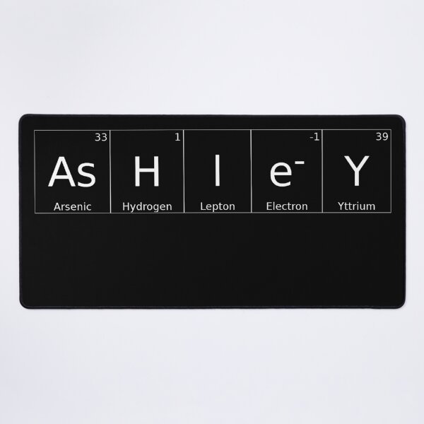 Item preview, ASHLEY - ✨ ELEMENTS & PARTICLES NAME SERIES ✨- for darker background designed and sold by WheelieGdArt.