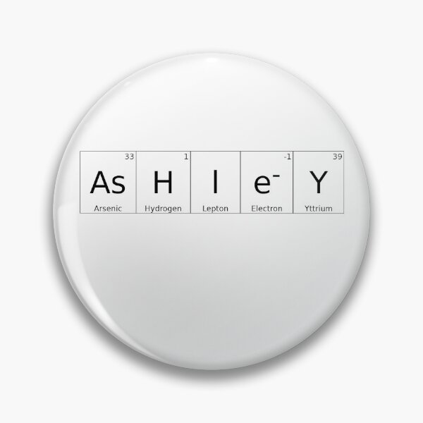 Item preview, ASHLEY - ✨ ELEMENTS & PARTICLES NAME SERIES ✨- for lighter background designed and sold by WheelieGdArt.