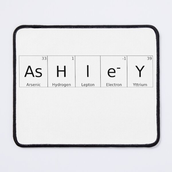 Item preview, ASHLEY - ✨ ELEMENTS & PARTICLES NAME SERIES ✨- for lighter background designed and sold by WheelieGdArt.