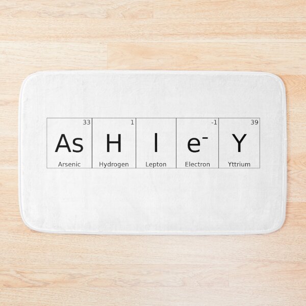 Item preview, ASHLEY - ✨ ELEMENTS & PARTICLES NAME SERIES ✨- for lighter background designed and sold by WheelieGdArt.