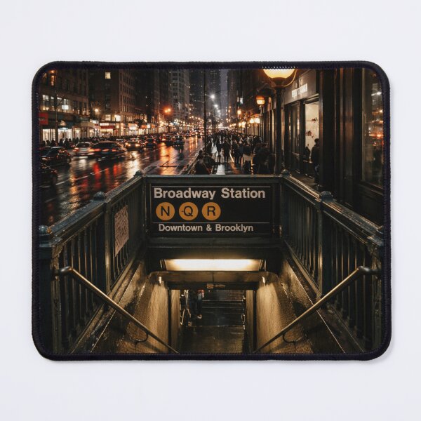 Item preview, Broadway Subway Station - Dark Theme designed and sold by VintageImageInc.