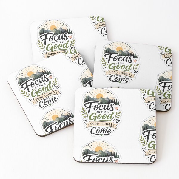 Item preview, Focus On The Good Motivational Nature Quote Sticker designed and sold by Ishratparween11.