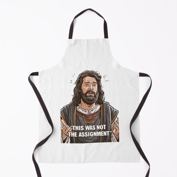Item preview, This Was Not The Assignment Jesus Black Background designed and sold by Piotrek0001.