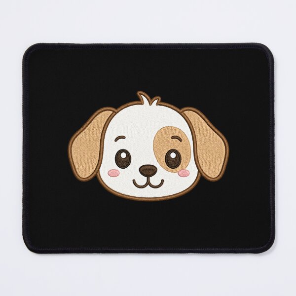 Item preview, Cute Puppy Face | Minimal Embroidery Style Kawaii Design designed and sold by ColorSplash123.