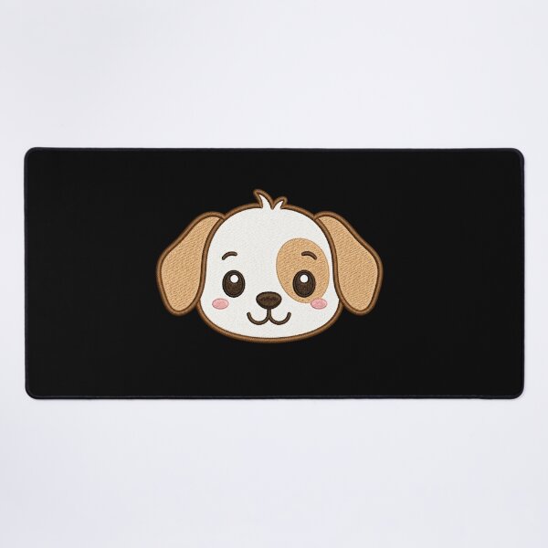 Item preview, Cute Puppy Face | Minimal Embroidery Style Kawaii Design designed and sold by ColorSplash123.