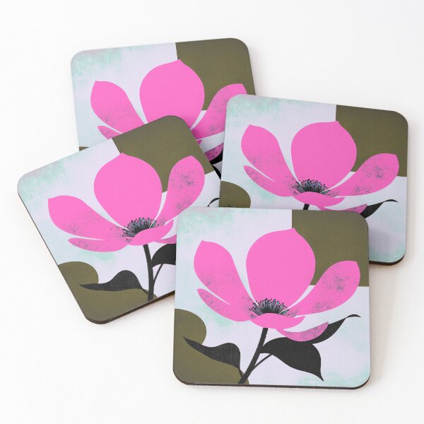 Item preview, Elegant Teal Blossom Abstract Modern Wall Art designed and sold by joycrysstudio.