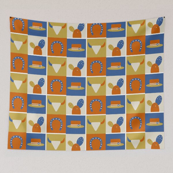 Item preview, Cowboy Minimalist Pattern Design designed and sold by innersoul studio.