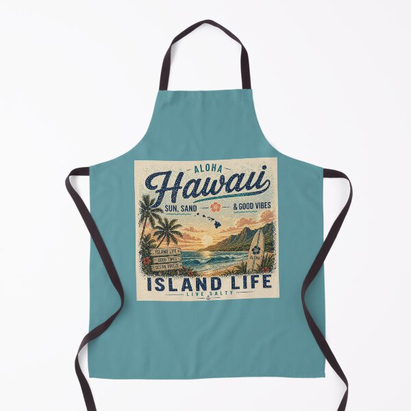 Item preview, Hawaii Aloha Island Life Beach Sunset Surf Vibes Tropical Ocean Shirt, Sticker designed and sold by ParfaitPrints.