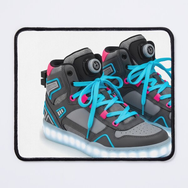 Item preview, Neon Light-Up Sneakers - High-Top Cyberpunk Shoes Art designed and sold by powersunlight.