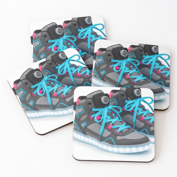 Item preview, Neon Light-Up Sneakers - High-Top Cyberpunk Shoes Art designed and sold by powersunlight.