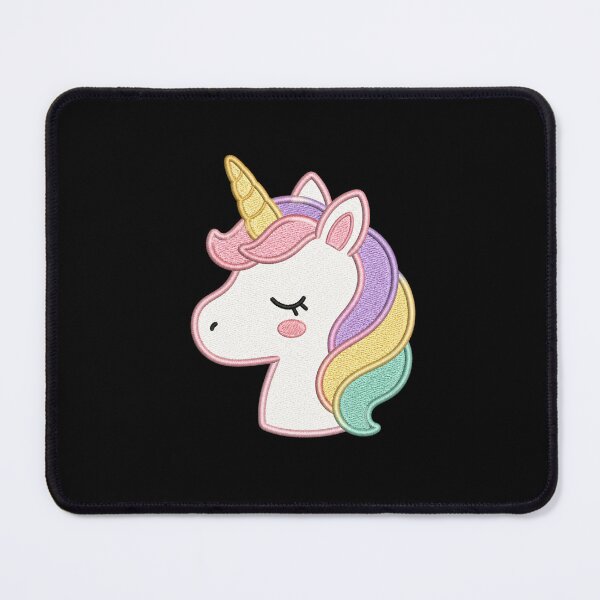 Item preview, Cute Mini Unicorn Head | Minimal Embroidery Style Kawaii Design designed and sold by ColorSplash123.