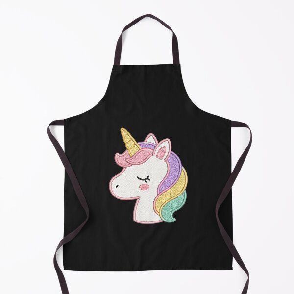 Item preview, Cute Mini Unicorn Head | Minimal Embroidery Style Kawaii Design designed and sold by ColorSplash123.