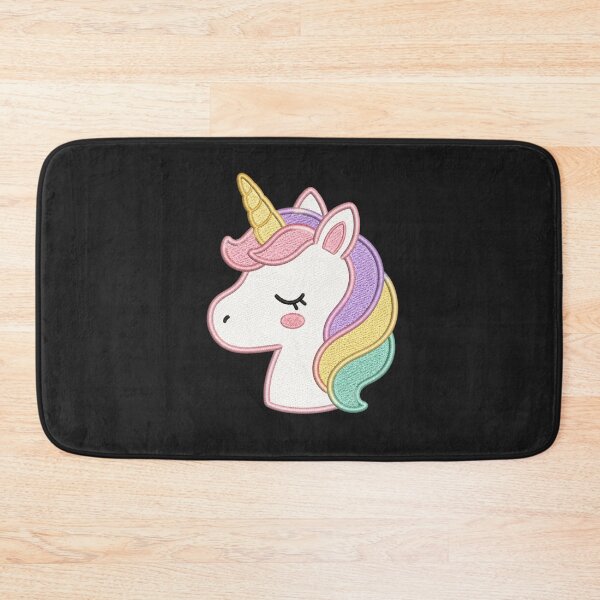 Item preview, Cute Mini Unicorn Head | Minimal Embroidery Style Kawaii Design designed and sold by ColorSplash123.