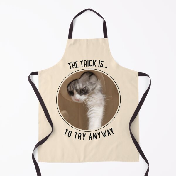 Item preview, Copy of The Trick is Try Anyway Cat Reaching Through Heart Hole designed and sold by Massara6.