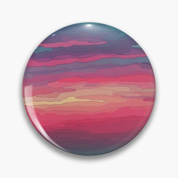 Item preview, Vibrant Sunset Landscape Layered Color Abstract Illustration designed and sold by PixorStudio.