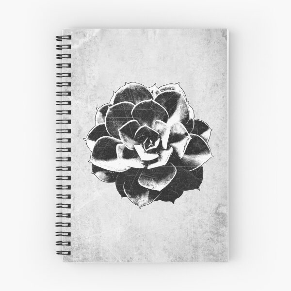 Item preview, Echeveria Succulent Dark Botanical Etched Illustration designed and sold by Ghoul Enterprises.