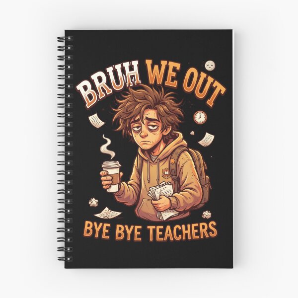 Item preview, Bruh We Out Bye Bye Teachers Funny Tired Student Coffee Last Day designed and sold by Im-Ara.