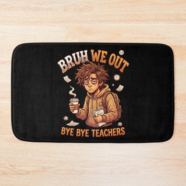 Item preview, Bruh We Out Bye Bye Teachers Funny Tired Student Coffee Last Day designed and sold by Im-Ara.