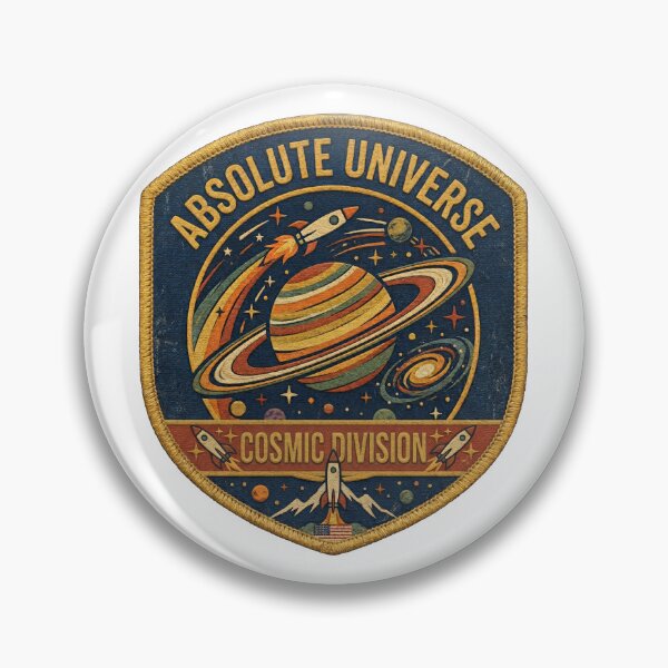 Item preview, 1970s Vintage Space Agency Style – Absolute Universe Cosmic Division Retro Design designed and sold by ArtsyExplorer.