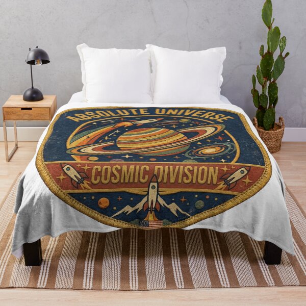 Item preview, 1970s Vintage Space Agency Style – Absolute Universe Cosmic Division Retro Design designed and sold by ArtsyExplorer.