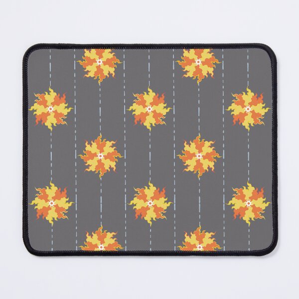 Item preview, Fiery Flowers Striped Print - Horseshoe Grey designed and sold by Daniel Bevis Design.