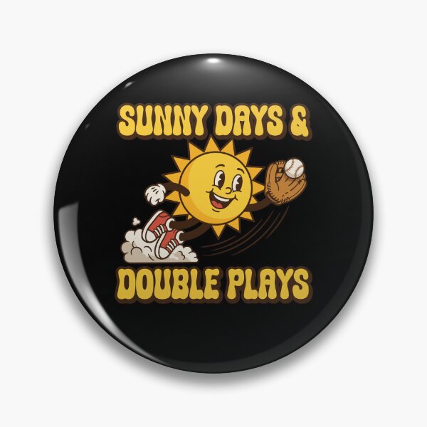 Artikelvorschau, Sunny Days Double Plays Retro Baseball Maskottchen entworfen und verkauft von KroghDs.