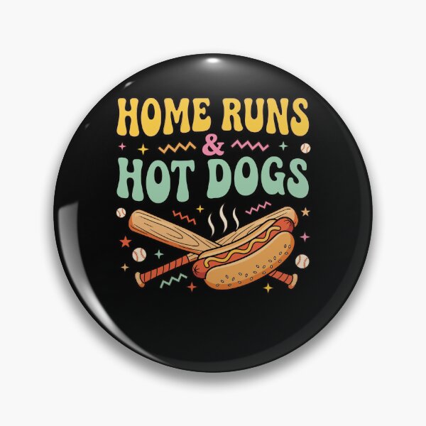 Artikelvorschau, Home Runs, Hot Dogs, Retro-Baseball-Spieltag entworfen und verkauft von KroghDs.