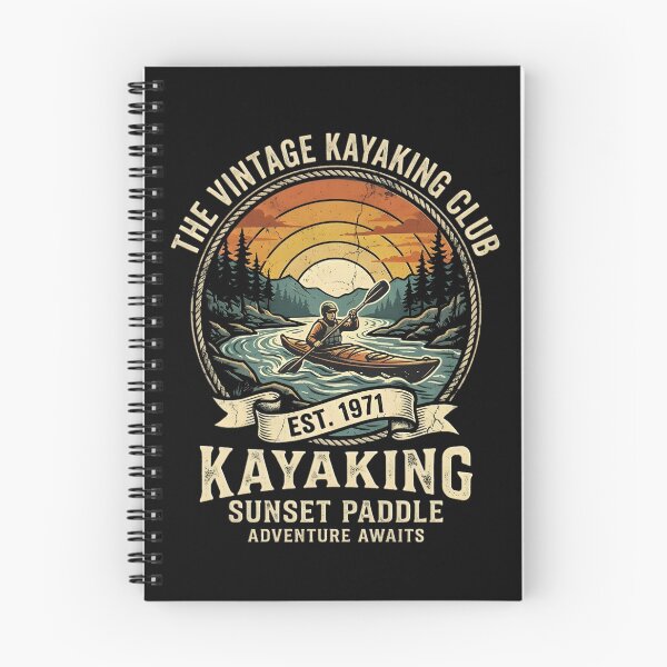 Artikelvorschau, Der Vintage Kayaking Club – Paddelabenteuer bei Sonnenuntergang erwartet Sie im Retro-Design entworfen und verkauft von Jt41.