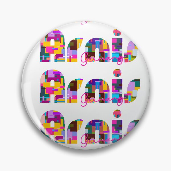 Item preview, Arnis, Germany, Vibrant Abstract City Typography Art designed and sold by Wanderful-roads.