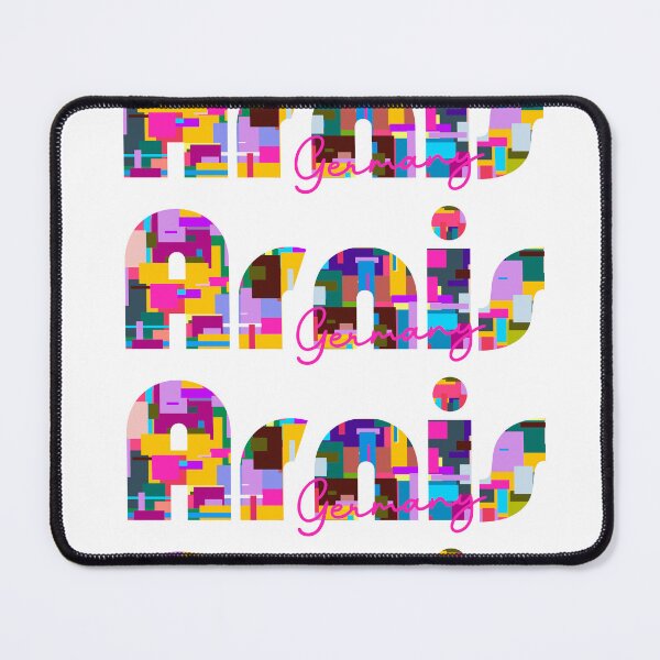 Item preview, Arnis, Germany, Vibrant Abstract City Typography Art designed and sold by Wanderful-roads.