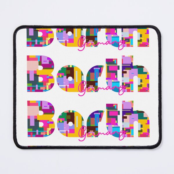 Item preview, Barth, Germany, Vibrant Abstract City Typography Art designed and sold by Wanderful-roads.