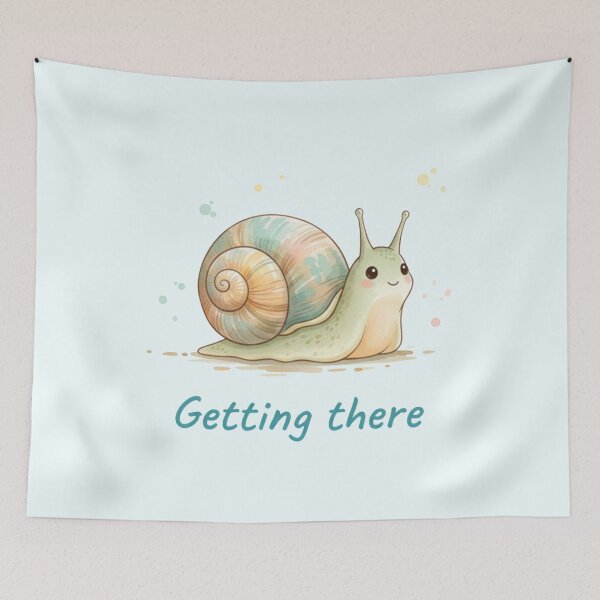 Item preview, Getting There Cute Snail Soft Days Series designed and sold by HumTumMe.