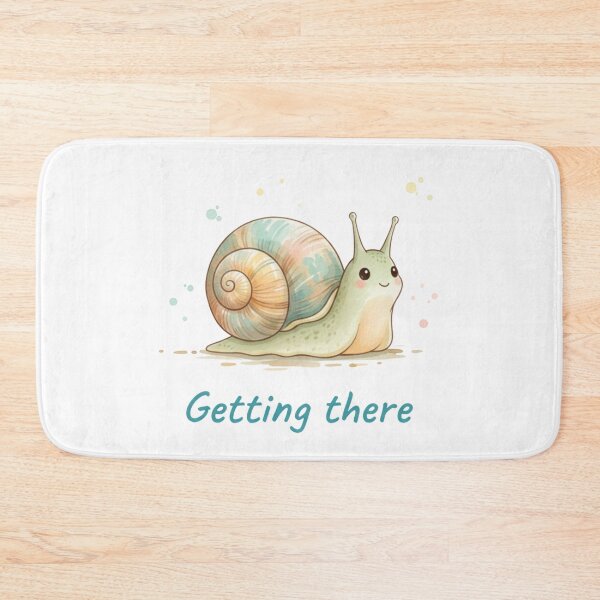 Item preview, Getting There Cute Snail Soft Days Series designed and sold by HumTumMe.